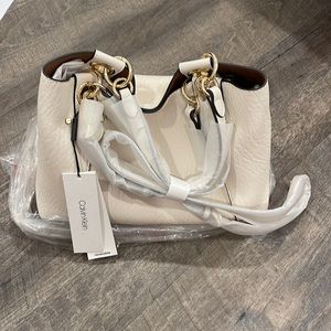Calvin Klein - handbag white/brown reversible (new with tags)